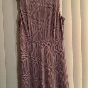 RIHOAS Mauve Wave Pattern Midi Dress